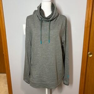 The North Face Cowl Neck Pullover Activewear Sweatshirt Comfy Gray women's L